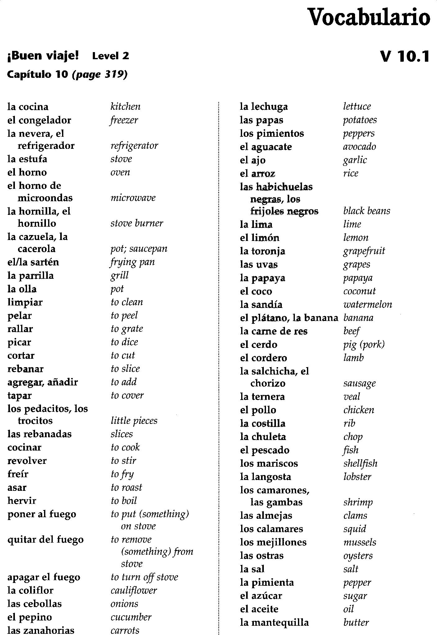 Quia Class Page Rwhitespanish2and3