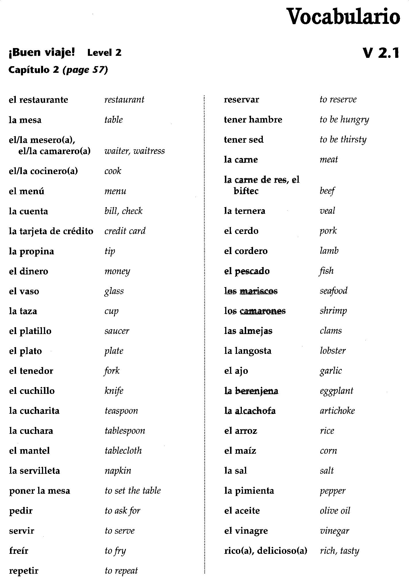 Quia Class Page Rwhitespanish2and3