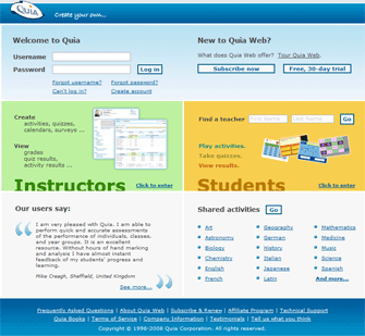 Quia Web