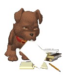 Dog ate homework gif image