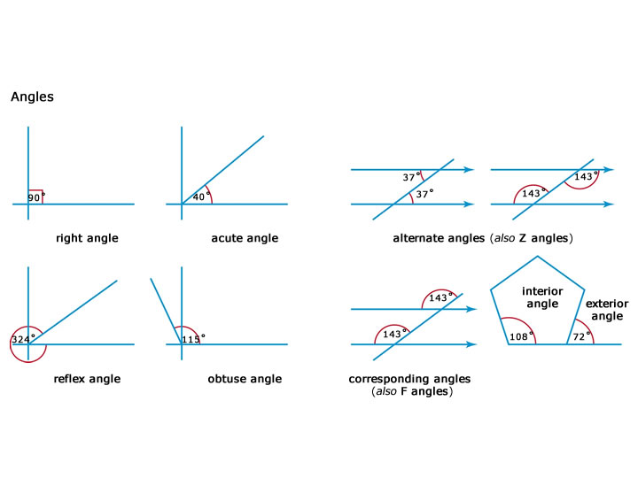 Quia Types Of Angles For Earth Science