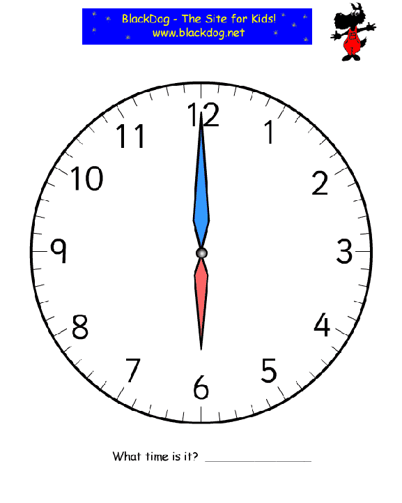 Quia Telling Time Using a Clock